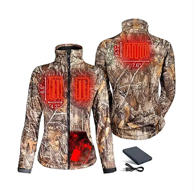 แจ็คเก็ตล่าสัตว์อุ่นของผู้หญิง